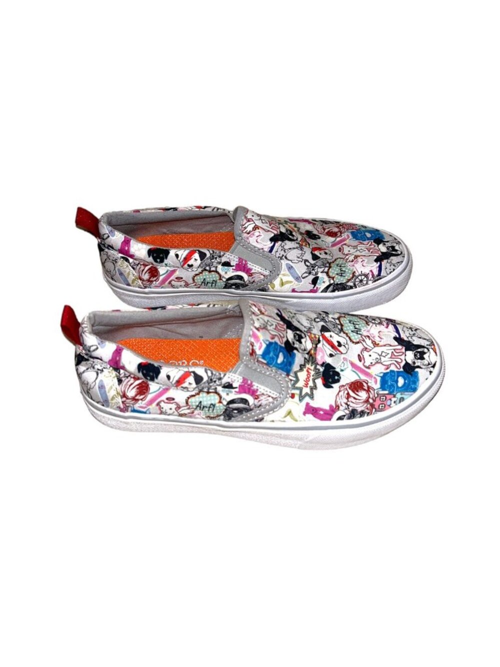 Bobs Skechers Memory Foam Marley Jr Pop Life Dog Slip On Sneakers Size 6.5